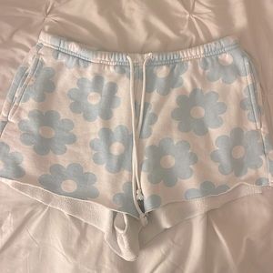 pacsun flower sweatshorts
